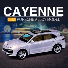 

1:32 Porsches Cayenne Turbo Alloy Car Model Diecast Metal Toy Car Model Simulation Sound and Light Collection Childrens Toy Gift