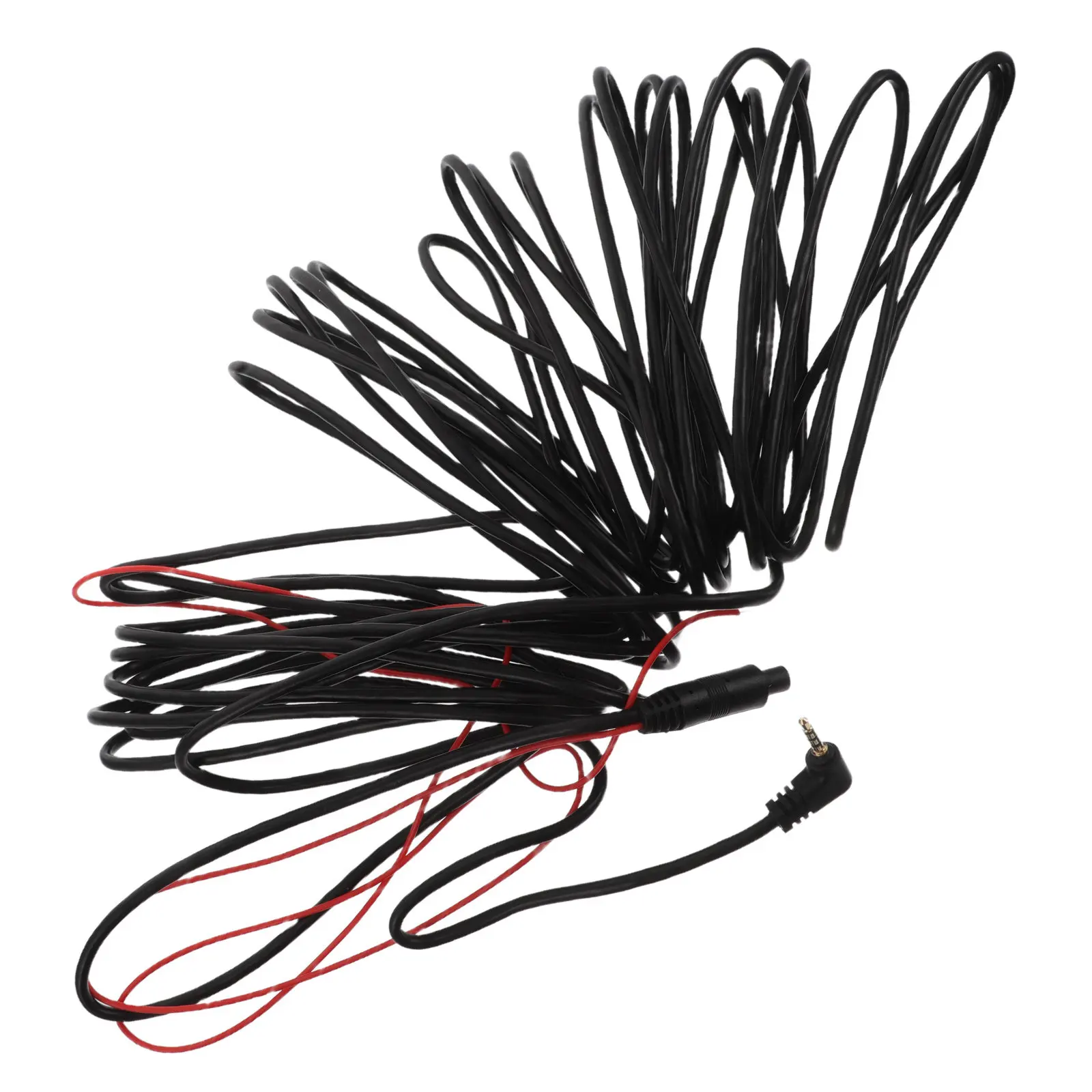 33피트(9.9미터) 플렉시블 4핀 대시캠 연장선, 헤비듀티 후방 카메라용 어댑터, 후진 카메라 와이어, 차량용 레코더 케이블 플러그