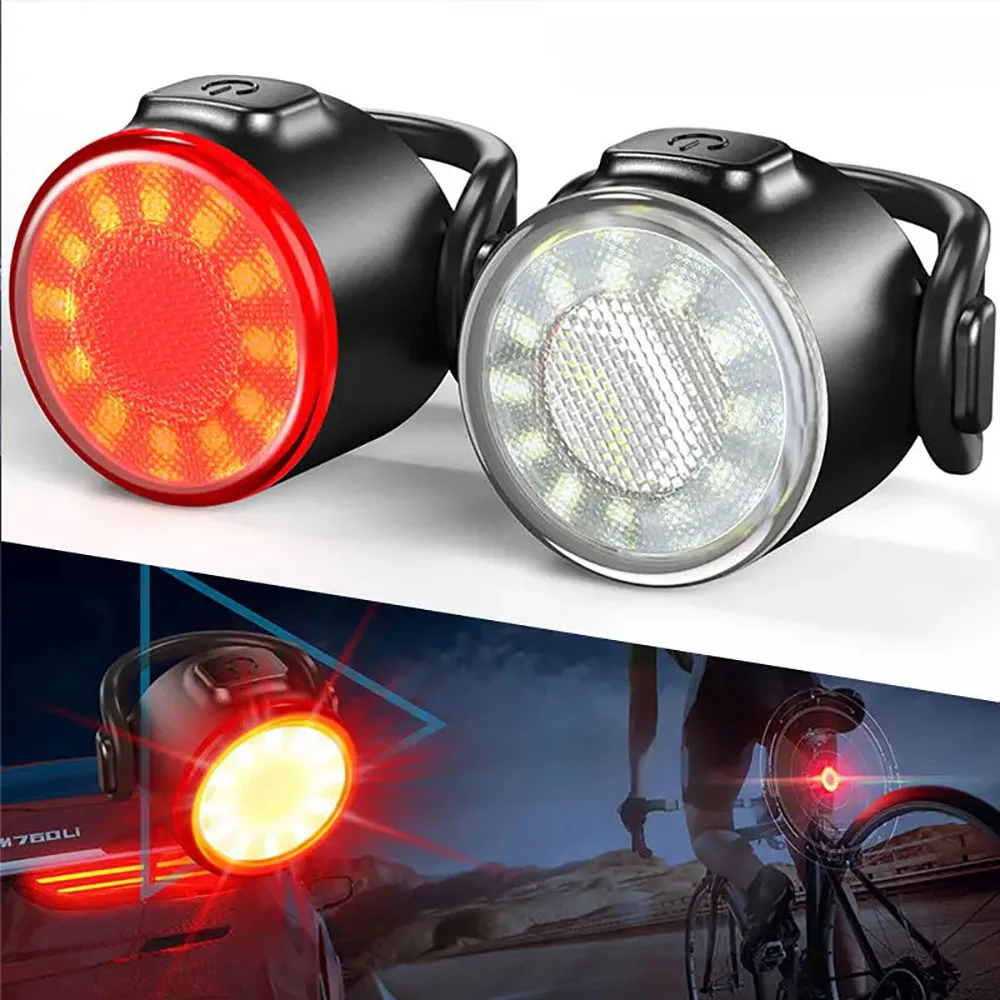 Rechargeable LED Bike Safety Taillight & Headlamp Combo