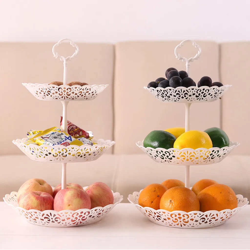 

3-Tier Cupcake Stand Cake Dessert Wedding Event Party Display Tower Plate Round Display Stand Zinc Alloy Golden Tone Cake Stand