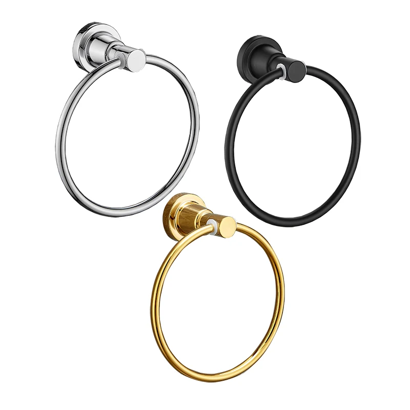 Bathroom Towel Ring Stainless Steel Self Adhesive Towels Holder Wall Mounted Hand Towel Rails for Kitchen Bath Room