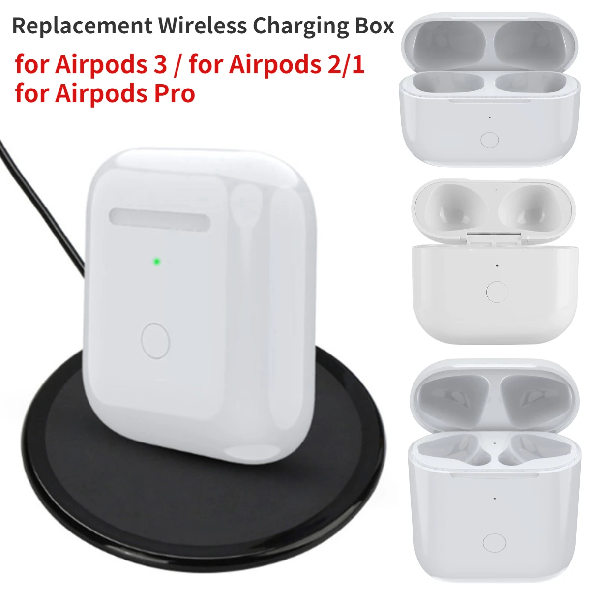 tirsdag horisont diagonal Airpods Pro Charging Case Replacement Box | Airpods 3 Replacement Charging  Case - Box - Aliexpress