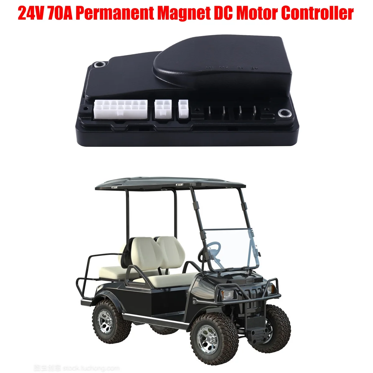1212-2401 24V 70A Permanent Magnet DC Motor Controller for Scooter Golf Cart Club Car Electric