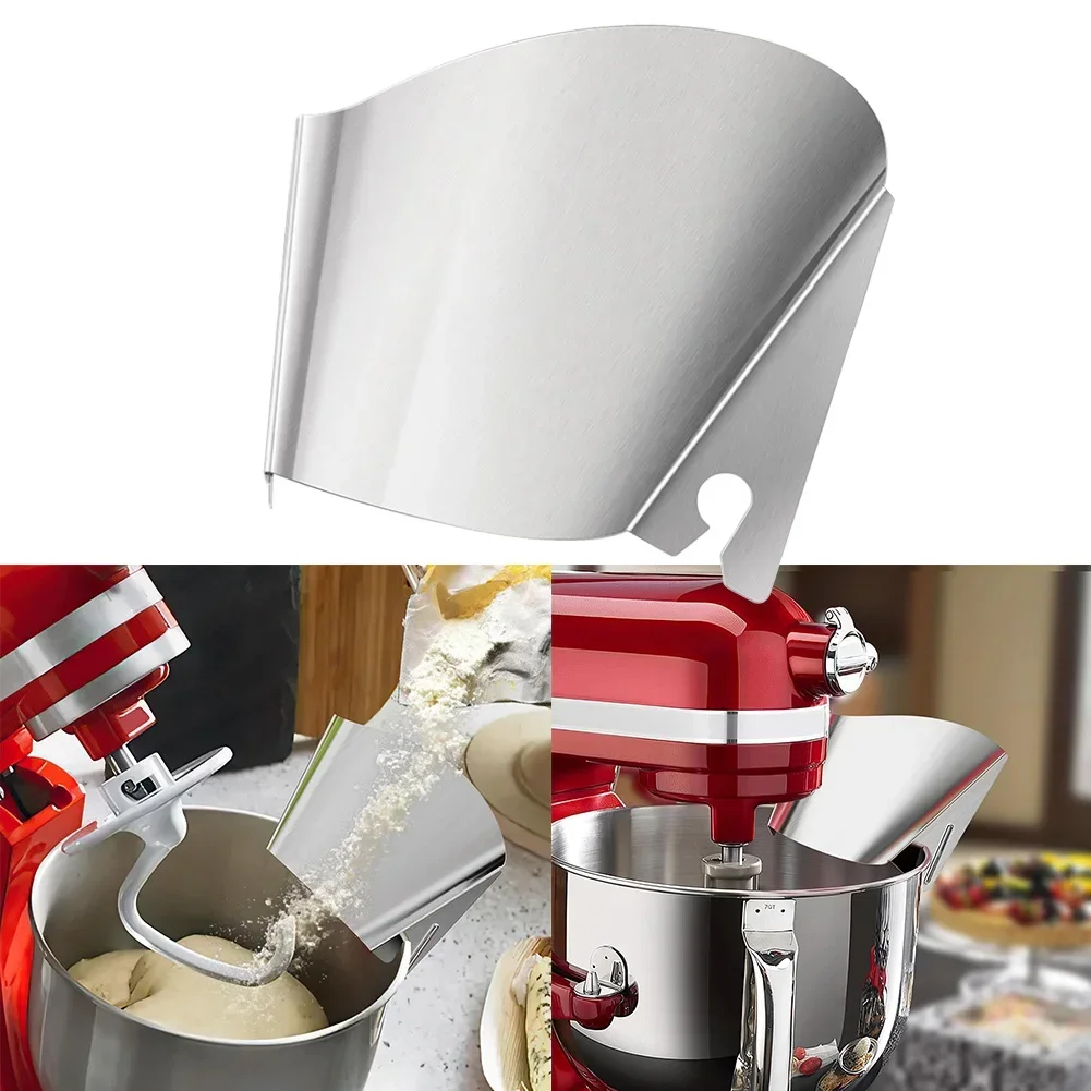 Mixer Accessories Stainless Steel Pouring Chute for KITCHENAID KENWOOD Kitchen Appliance