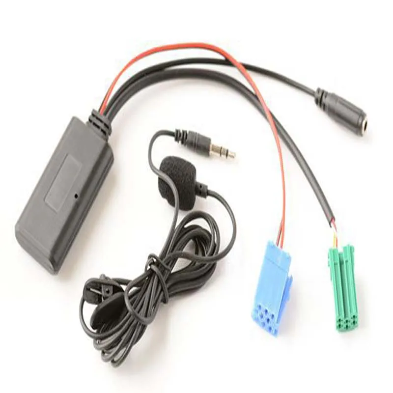 Car CD Player Bluetooth Music Receiver 5.0 Aux Microphone Adapter Apply To Clio Espace Laguna