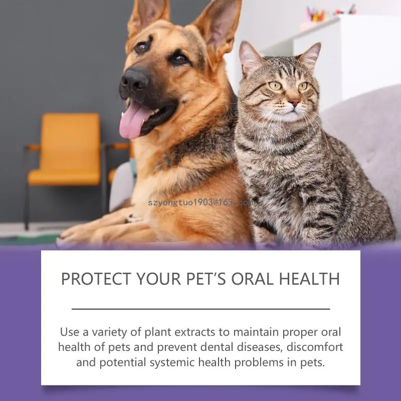 Pet Toothbrush Easy To Use for Cats Dogs Soft Bristles Easy Teeth Cleaning