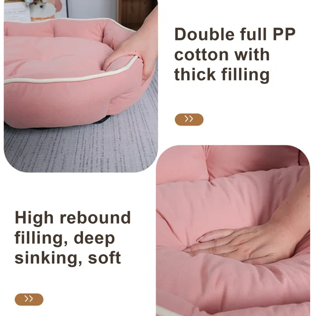 Suede Velvet Dog Bed 5