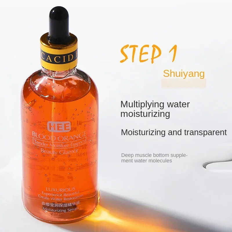 100ml Blood Orange Vitamin C Facial Essence Revitalizing Moisturizing Firming Brightening Skin Tone Nicotinamide Serum 2