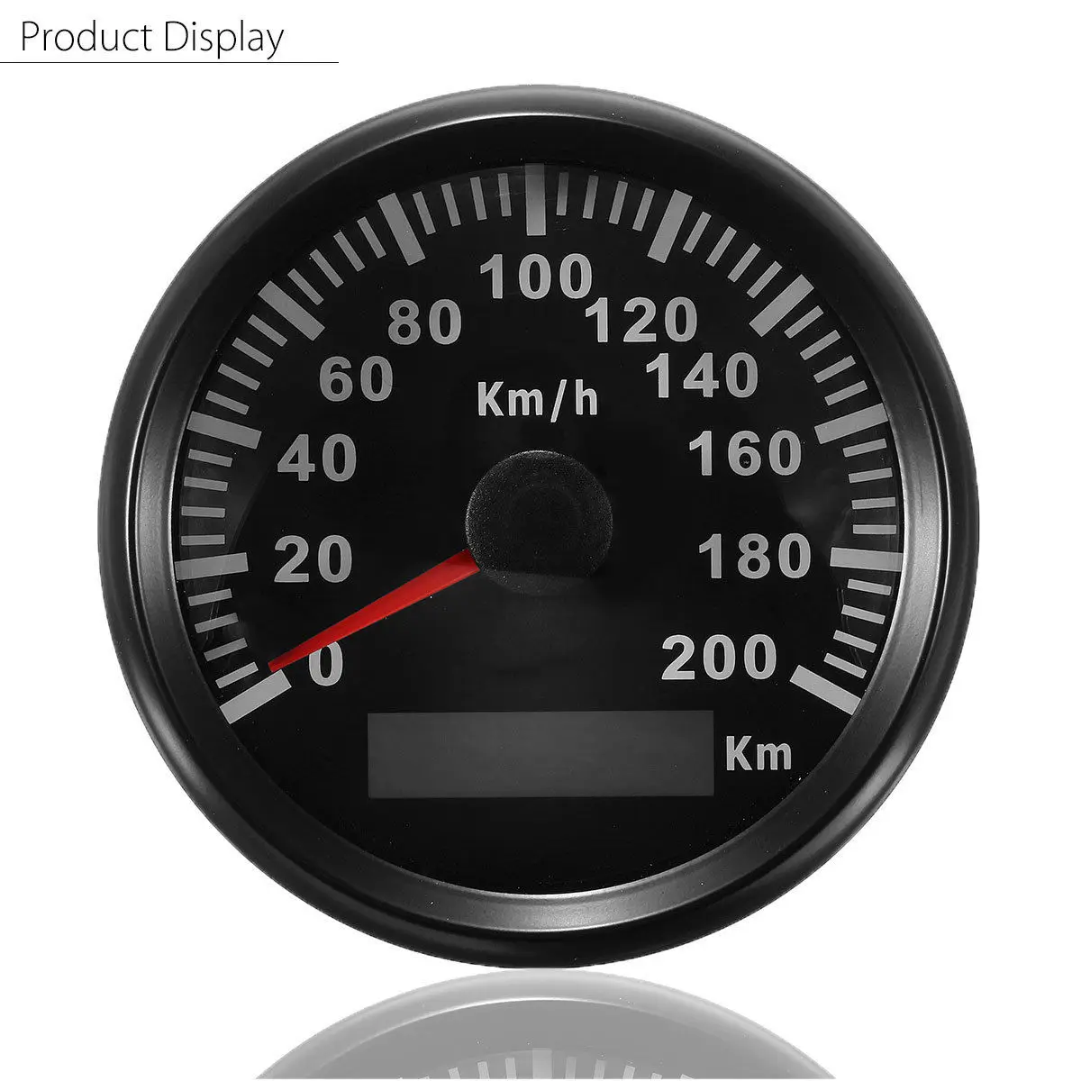85mm 200 KM/H Car Motor Stainless Steel Speedometer Odometer Gauge #2 