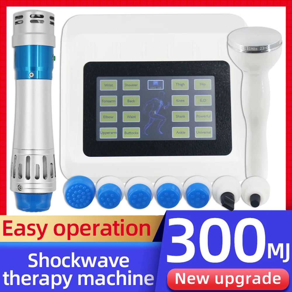 

300MJ Shockwave Therapy Machine For ED Treatment Effective Limbs Pain Relief Massage Professional Shock Wave Massager New Ultras