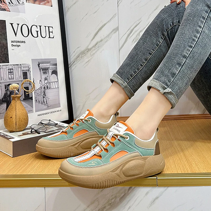 

Fashion Sneakers Women Shoes PU Leather Shoes Woman Flats Comfortable Female Casual Walking Loafers Shoes Ladies Sports Shoes