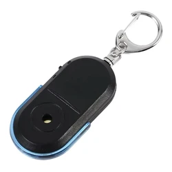 Compact Smart Key Finder with Whistle and LED Torch (Blue)