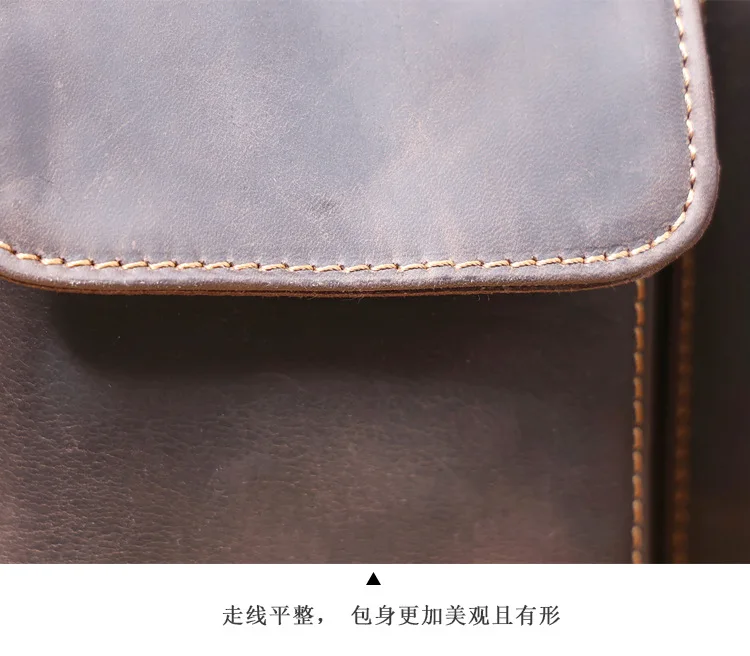 PNDME lässige Designer-Reisetasche aus echtem Leder für Herren, Vintage-Luxus-Handtasche aus Crazy-Horse-Rindsleder mit großem Fassungsvermögen – Detail 21