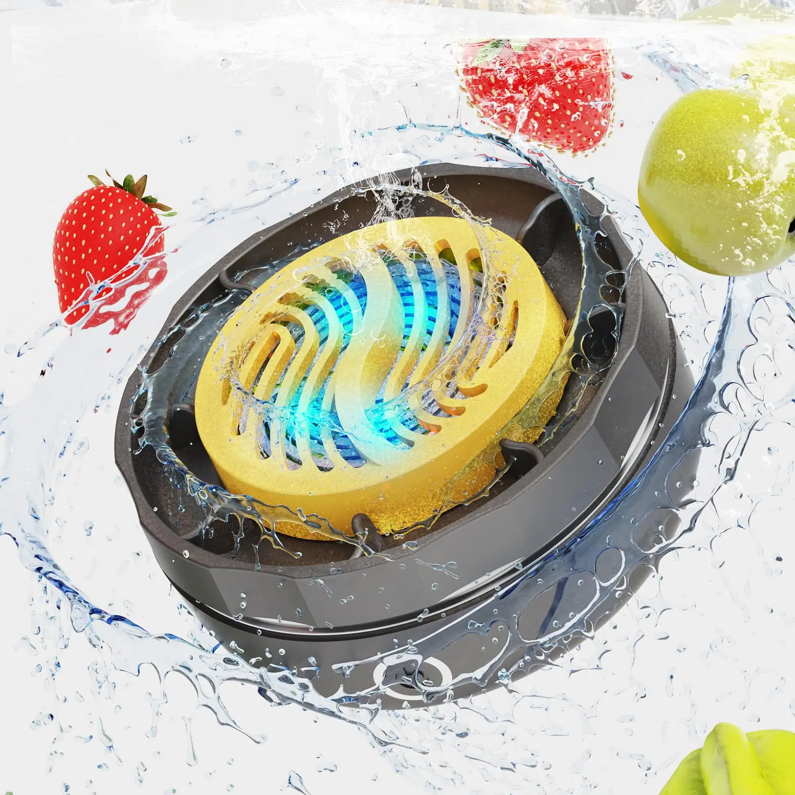 1pc, Fruit Washer, Fruits Washing Spinner, Fruit Cleaning Device, Vegetable  Washing Machine For Vegetables Fruits, Manual Fruit Cleaner Device, Kitche