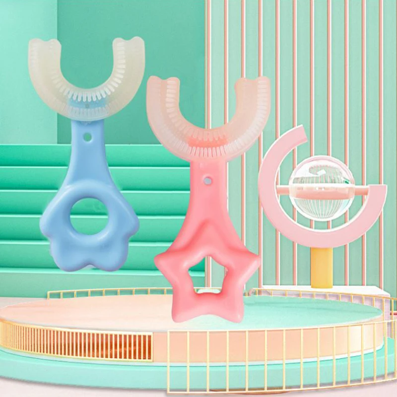2 12 old U shape Toothbrush 360° U Kids Toothbrush Cleansing Massage