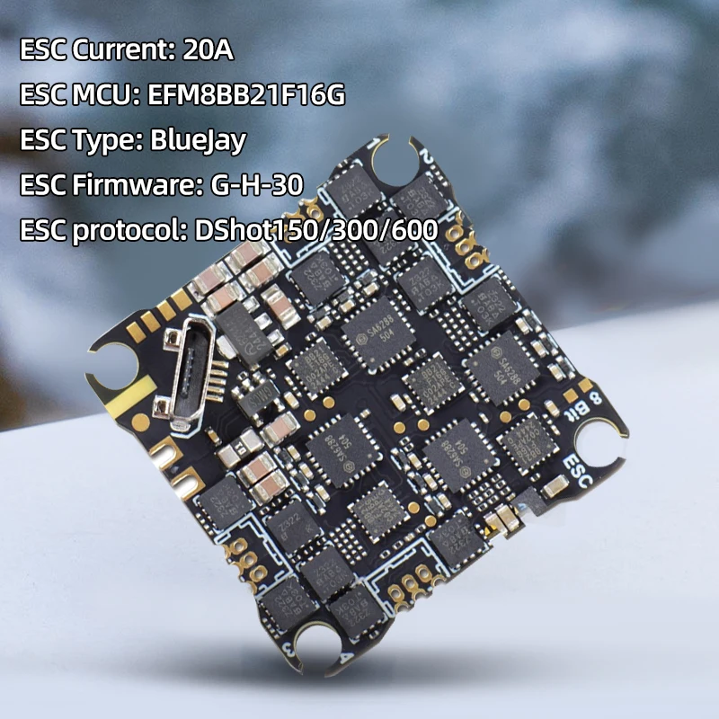 รูปสินค้า ตัวควบคุมโดรน FPV ความเร็วสูง 20A พร้อม ELRS 2.4G