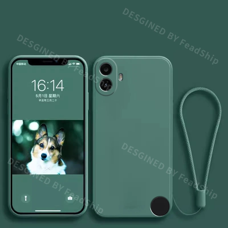 Luxury Shockproof Silicone Phone Case with Screen Protector