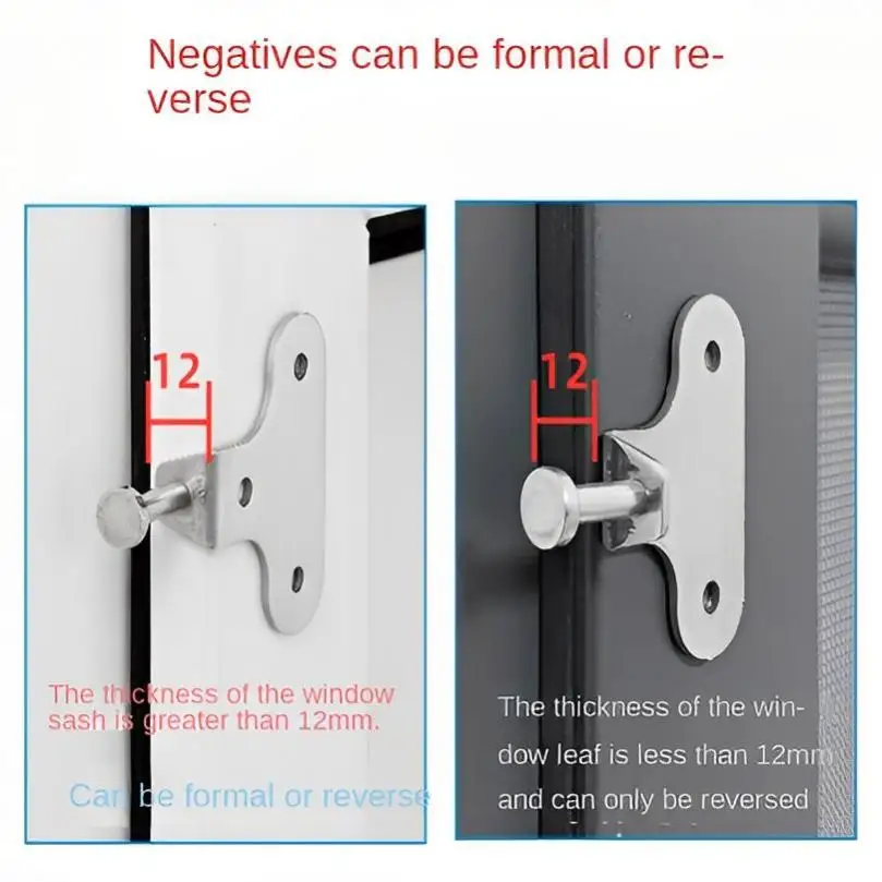 Window Support Wind Hook Limiter Wind Adjustable Stainless Stay Window Sash Lock for Child Home Safety Protection for window support hook