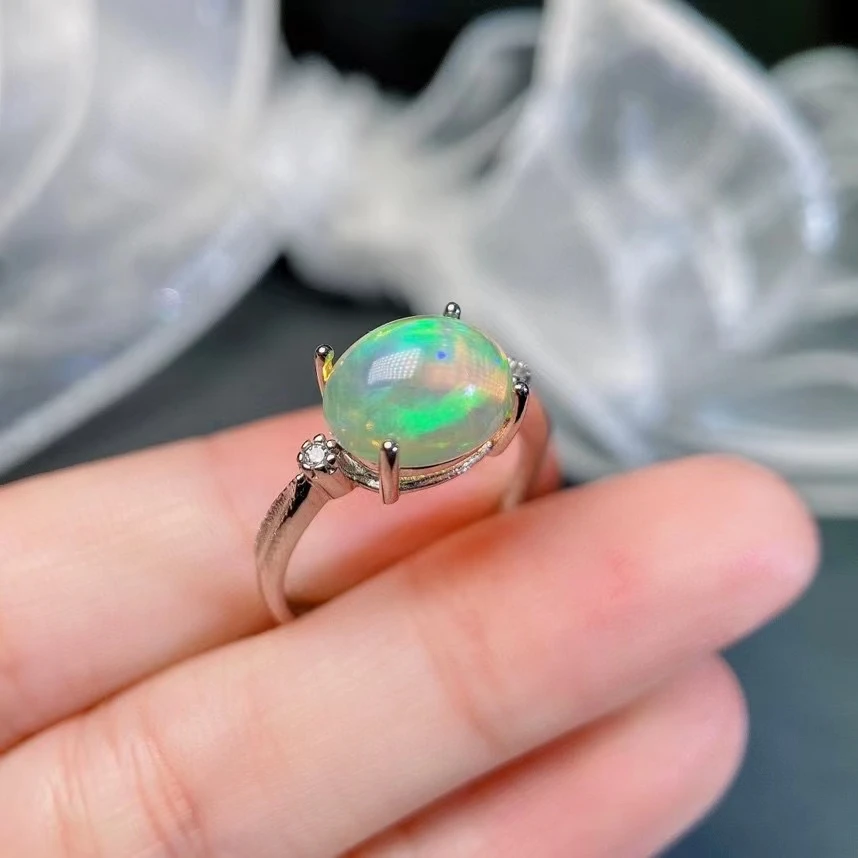 WHITE Opal Ring | Rebekajewelry