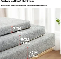 Bench Cushions Chair Seat Sofa Pillow Seat Bay Window Decorative Cushion for Boat RVs Sofas Garden Bench Seat Swing Backseat 2