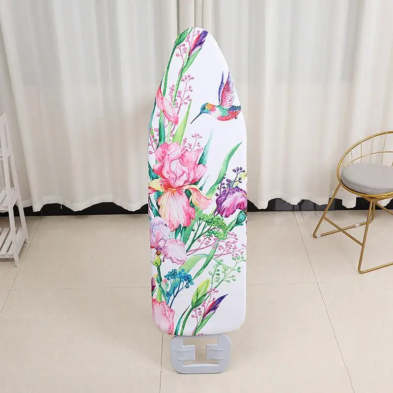 Flamingo Flowers Printed Ironing Board Cover 140x50 cm Washable Non Slip Heat Insulation