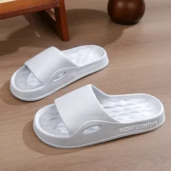 Men's Lightweight EVA Summer Indoor & Outdoor Sandals/Slippers - Comfortable Fashion Slides - 40-41 (Grey)