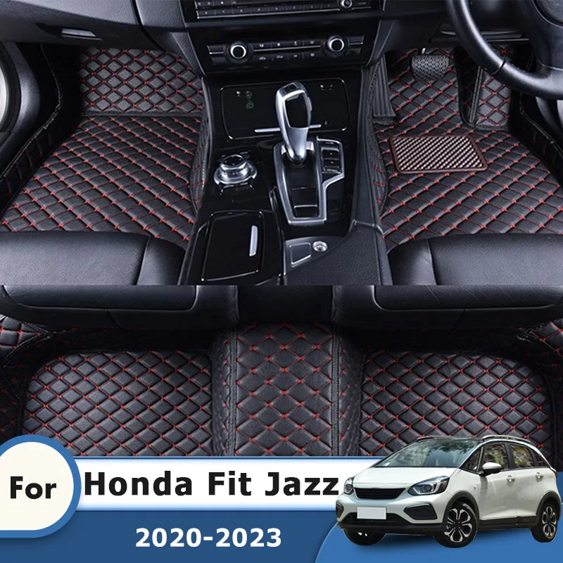 

RHD Custom Carpets For Honda Fit Jazz 2023 2022 2021 Car Floor Mats Auto Interior Accessories Styling Foot Pad Cover Automobiles