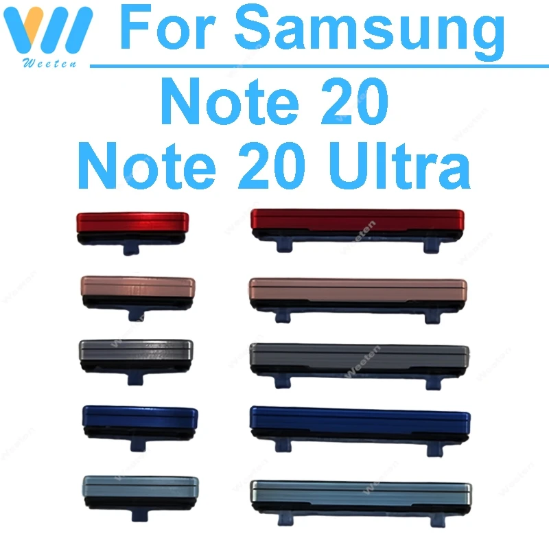 Volume and Power Side Button Replacement for Samsung Galaxy Note20 Ultra - Keypad Repair Component