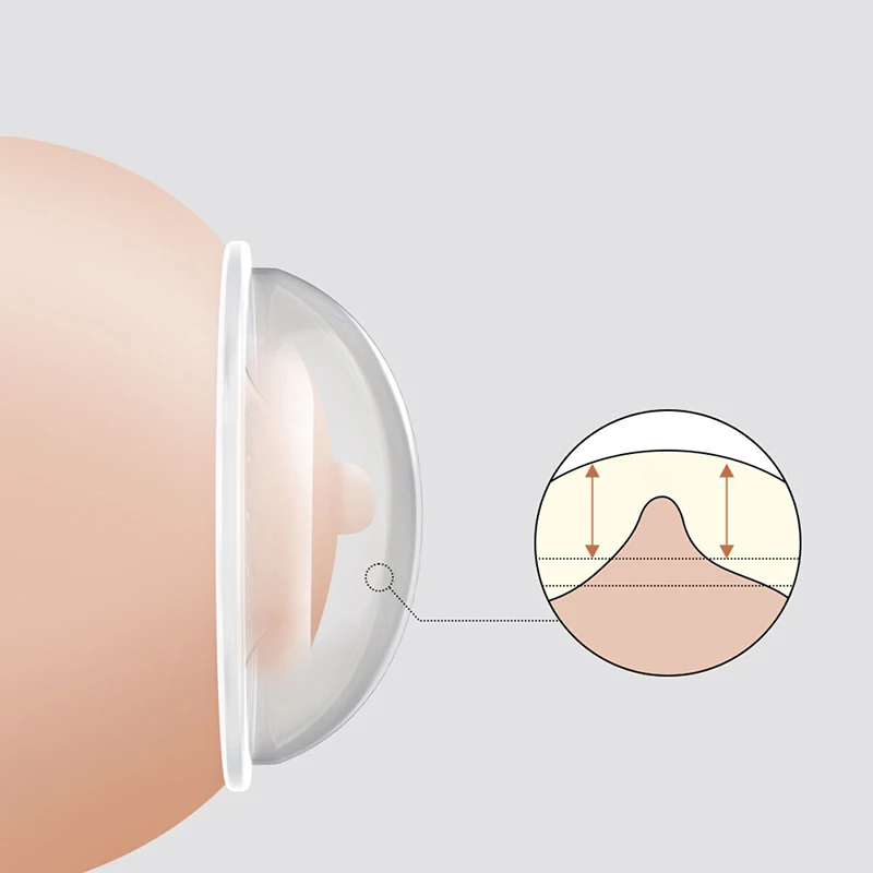 Soft Breast Milk Collector Portable Overflow Prevention Silicone Milk Cup Leakage Prevention Reusable Nursing Pad Milk Container 6