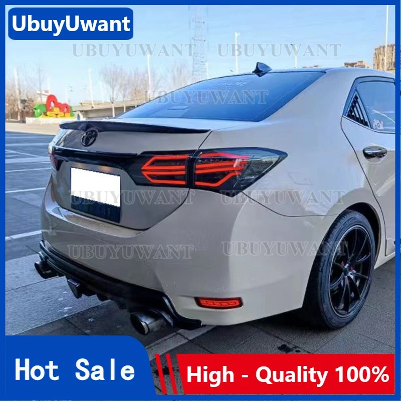 Alerón trasero de ABS sin pintar para Toyota Corolla 2014, 2015, 2016, 2017| |