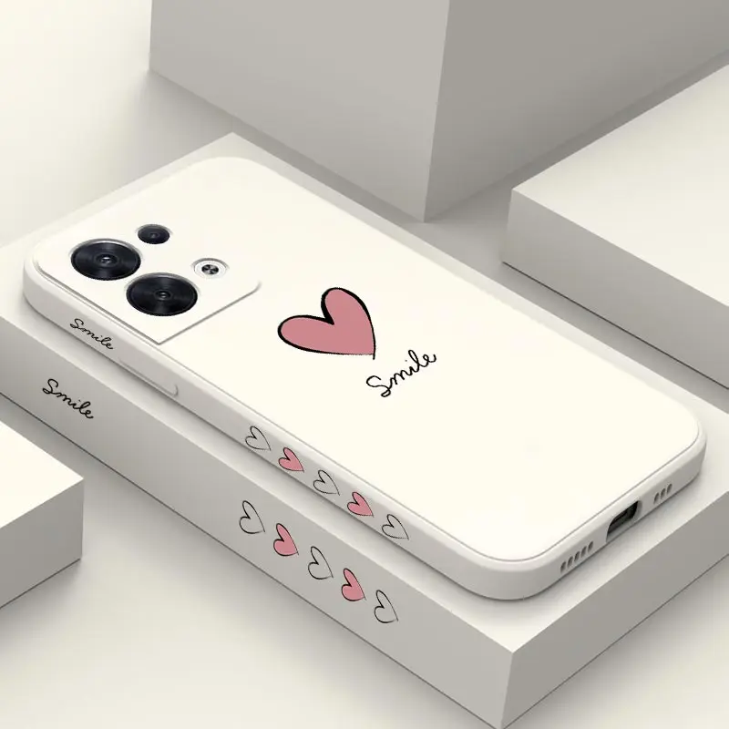 Big Red Heart Liquid Silicone Phone Case