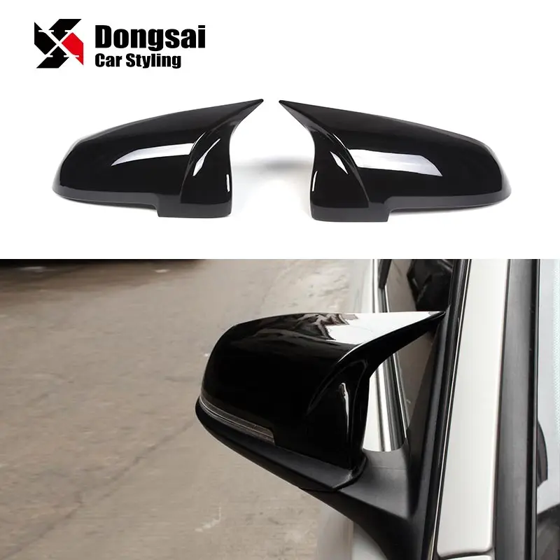 

Car ABS Side Door Rear View Auto M Look Wing Mirror Housing Covers Caps for BMW F10 F18 F06 F12 F01 F02 2014-2016