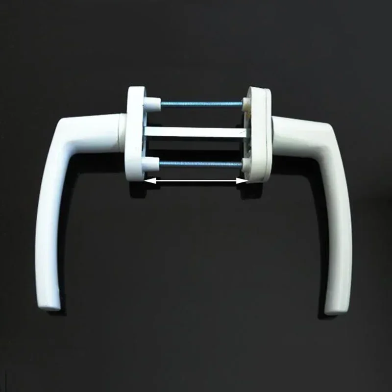 

Пластиковая стальная двухсторонняя дверная ручка, замок, раздвижная дверная ручка 53-63 мм