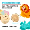 52pcs Wooden Alphabet & Animal Puzzle - Educational ABC Sort & Stack Matching Game for Children Fine Motor Holiday Gift 3