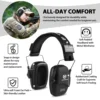 YHKEMA Anti-Noise Shooting Earmuff Tactical Hunting Folding Ear Defenders Ear Protector Hearing Protection Soundproof 3
