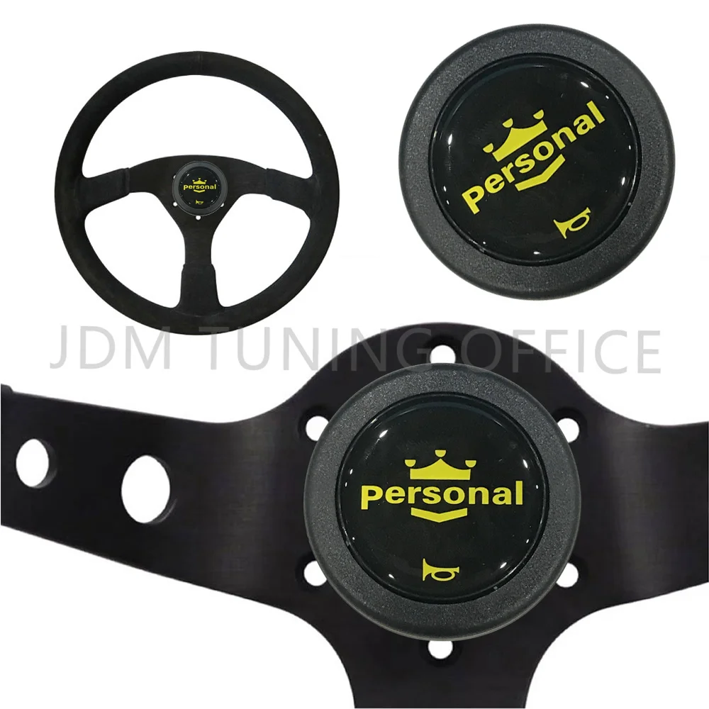 JDM Personal Style Car Racing Horn Button Sport Steering Wheel Horn Button Center Cap Car Styling For Auto Accessories