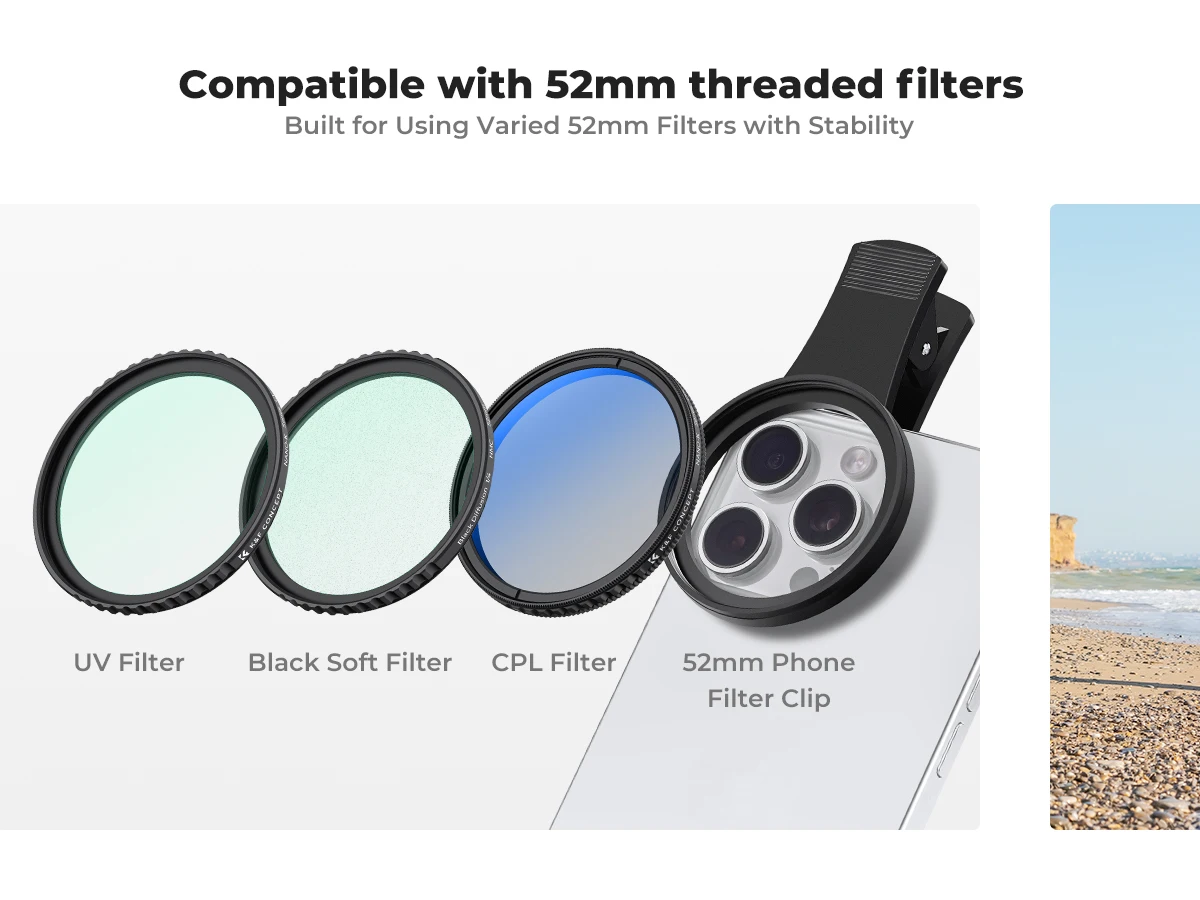 Anti-Glare Magnetic Phone Filter