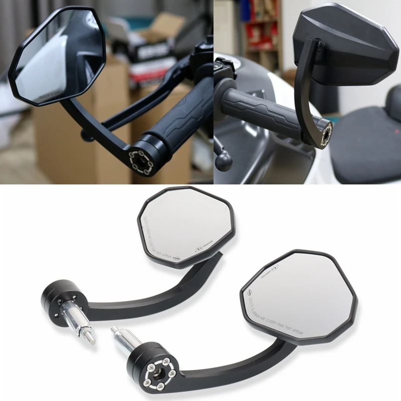 Universal-Motorcycle-7-8-22mm-Rearview-Handle-Bar-End-Mirrors-For-BMW ...