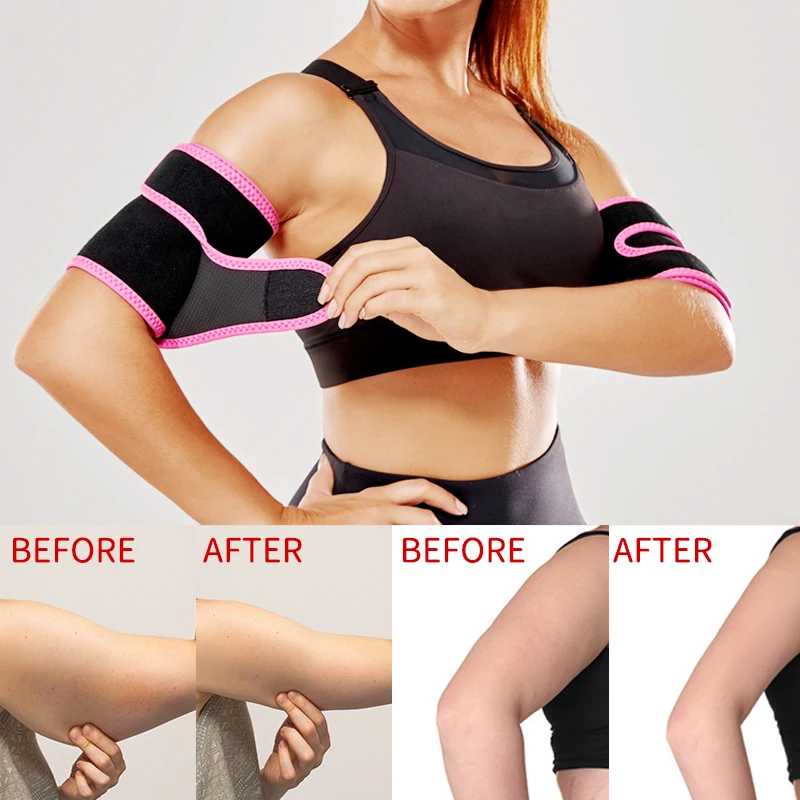 Arm Trimmers Sauna Sweat Bands Women Arm Slimmer Trainer Anti Cellulite Arm Shapers Weight Fat Reducer Loss Workout Body Shaper