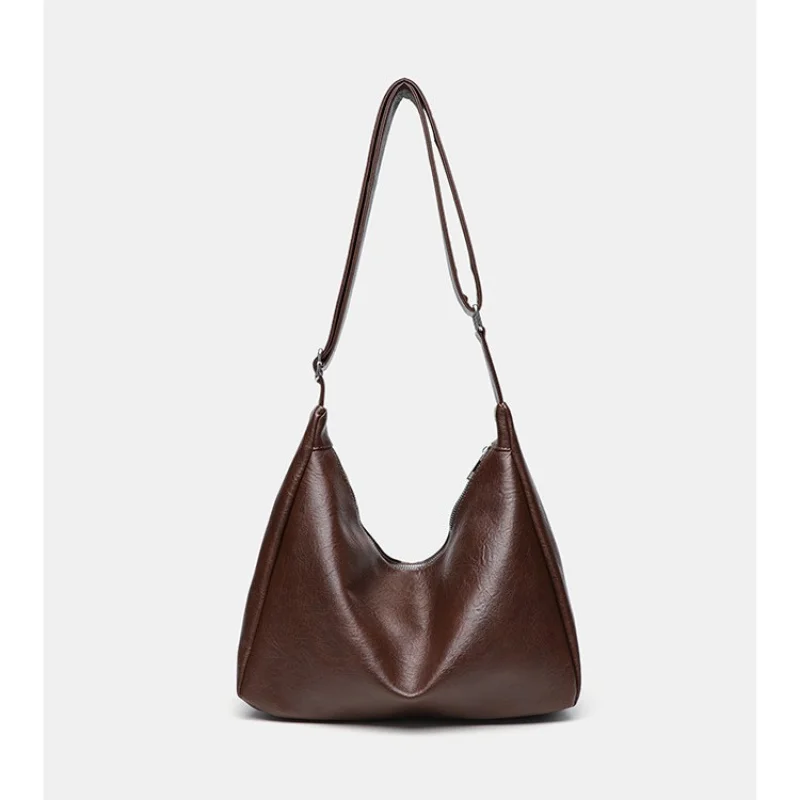 Bag New Tote Bag Melad Retro Crossbody Bag Texture Large Capacity Versatile Simple Single Shoulder Solid Color