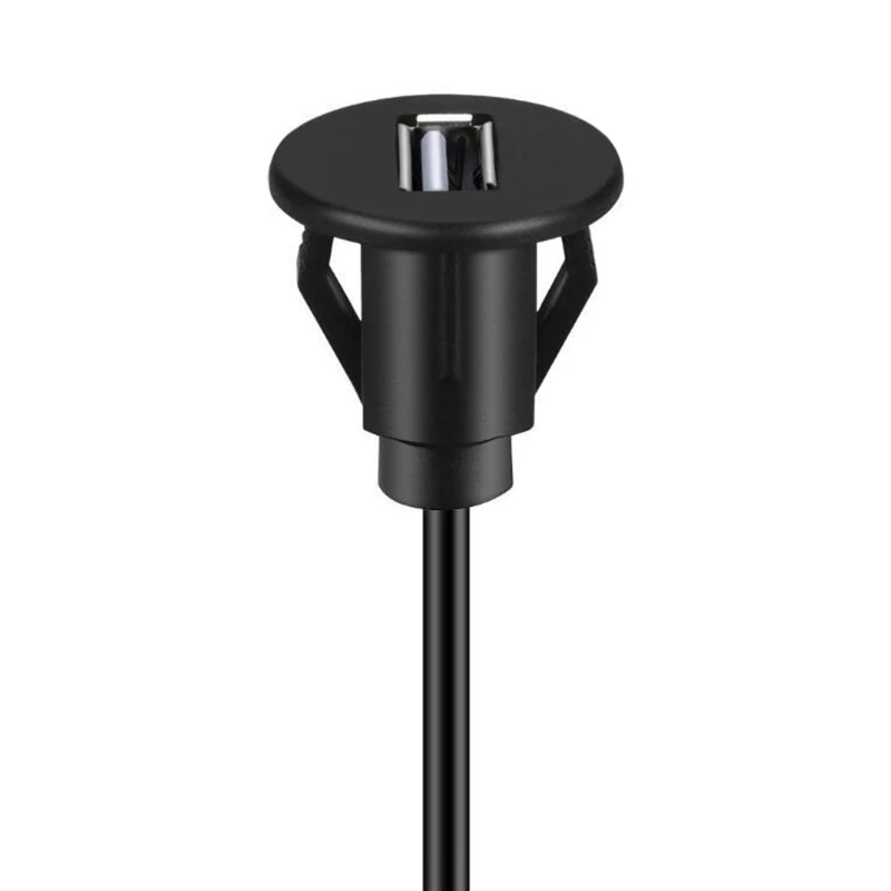 자동차 대시보드 매립형 오디오 라인 USB 2.0 포트 패널 연장 케이블 소켓