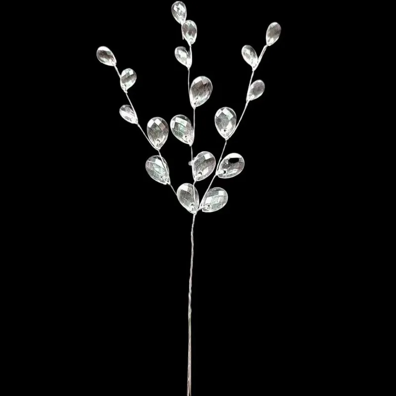 50-Piece Elegant Crystal Bud Branches for DIY Floral Decorations