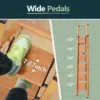 WOA WOA 6 Step Ladder, Folding Ladder with Handrails for High Ceilings, Indoor Tall Ladders with Wide Pedals, Lightweight Alumin 5
