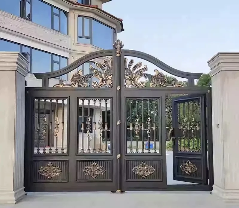 European Style Modern Aluminum Gates For Houses Ornate Aluminum Garden Gates For Villas & Estates