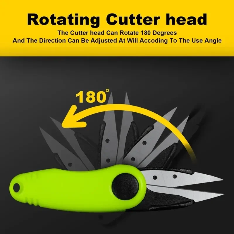 Quick Knot Tool Shrimp Shape Foldable Fishing Scissors 6