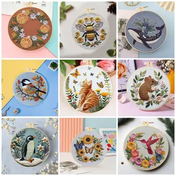 Animal Embroidery Starter Kit 1