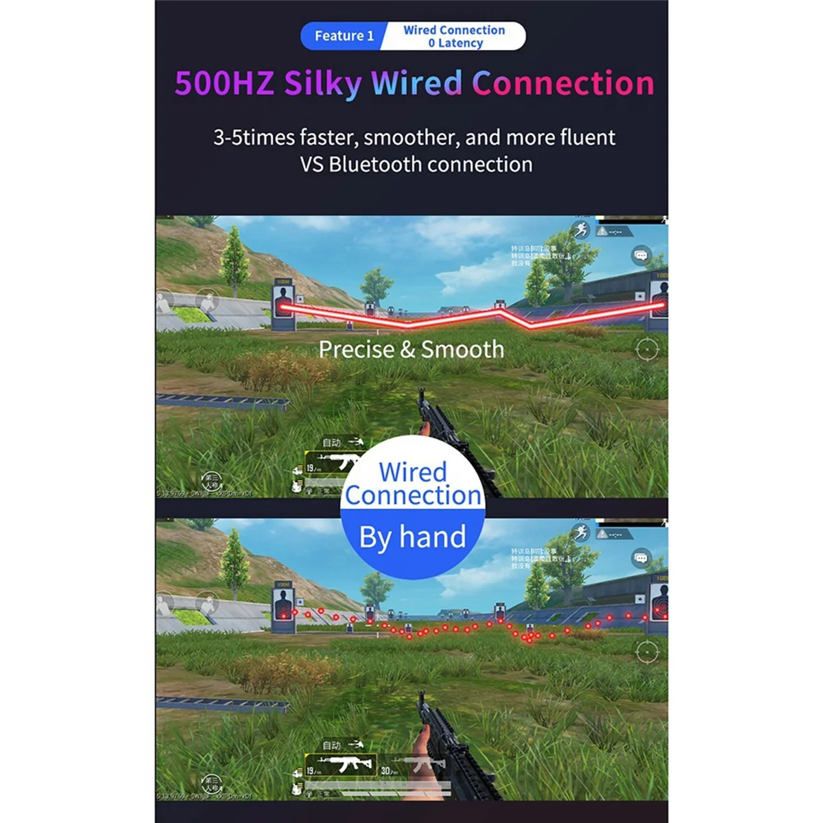 L69A M3 플러그 앤 Paly 게임 패드 PUBG 모바일 컨트롤러 게임용 키보드 마우스 변환기 안드로이드/IOS 어댑터 용 Bluetooth 5.0