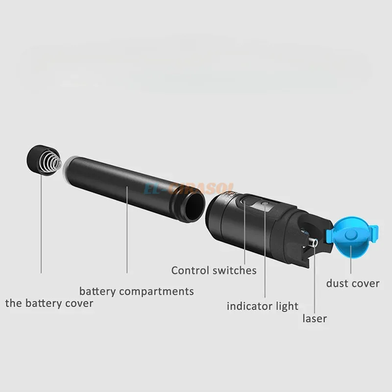 광섬유 시각적 결함 로케이터 광섬유 케이블 테스터, VFL 10, 20, 30mw, 적색 펜, 10-30km 유형 시각적 결함 로케이터 FTTH