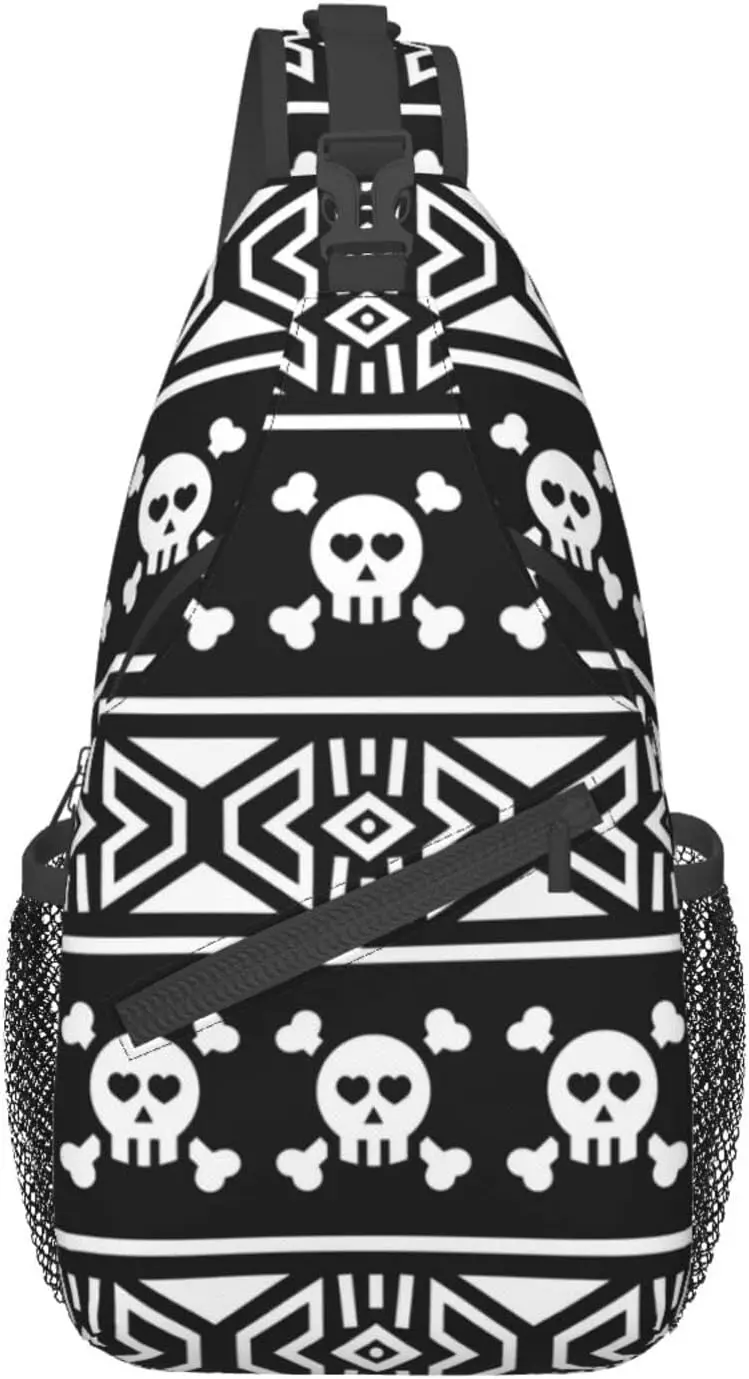 Gran Capacidad Informal Mochila Cruzada Negra, Bolso De Hombro Para Hombres  Y Mujeres, Mochila De Pecho De Una Correa