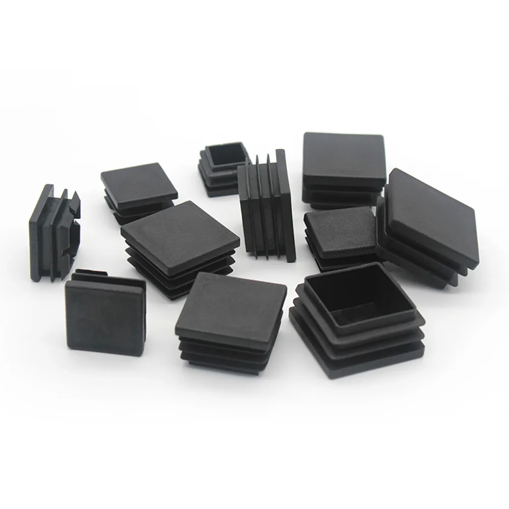 pipe end cap silicone rubber caps rubber caps silicone rubber plugs floor protector caps square plastic blanking end caps furniture leg tube pipe inserts plugs bung decorative dust cover 13x13mm-100x100mm